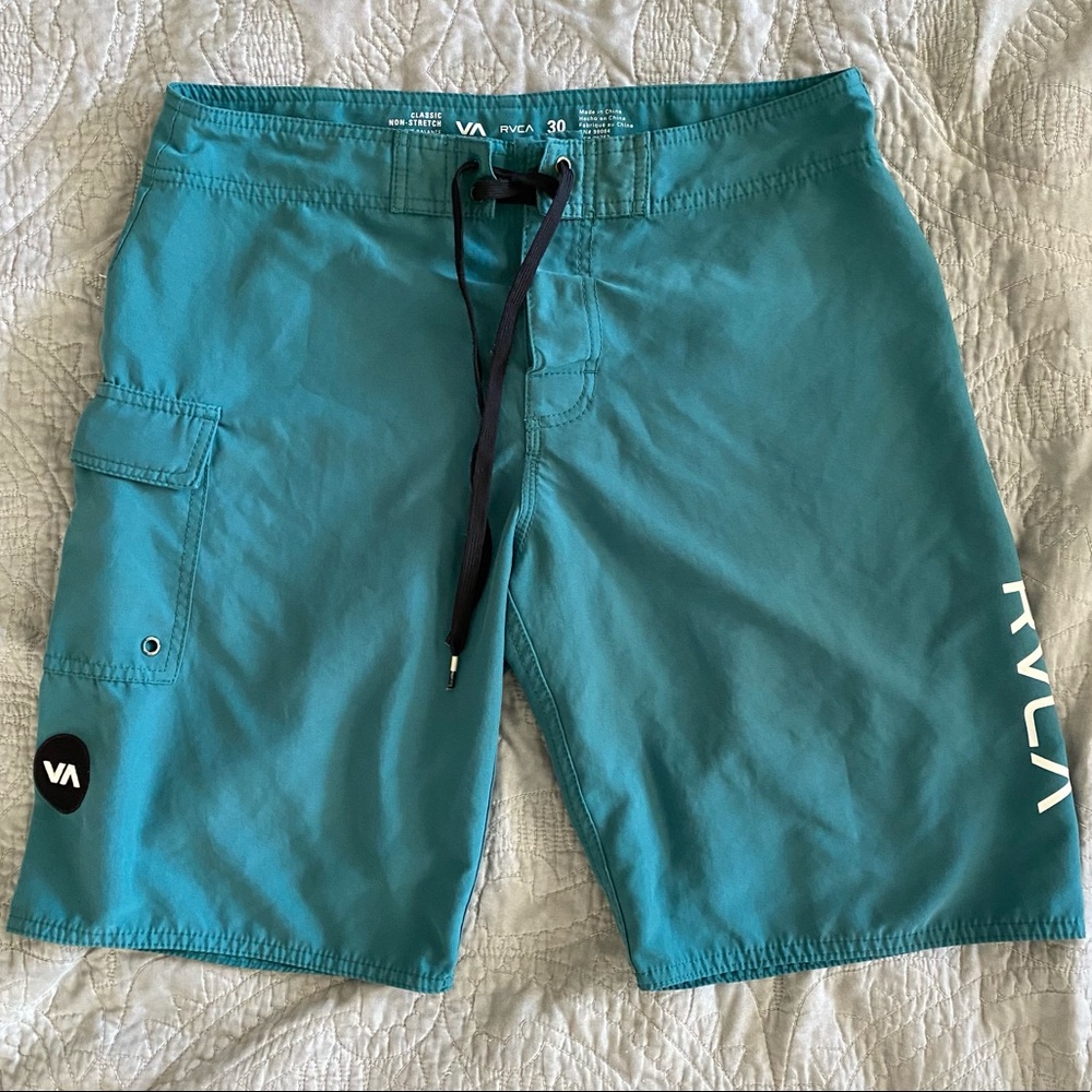 RVCA Swim Trunks, teal